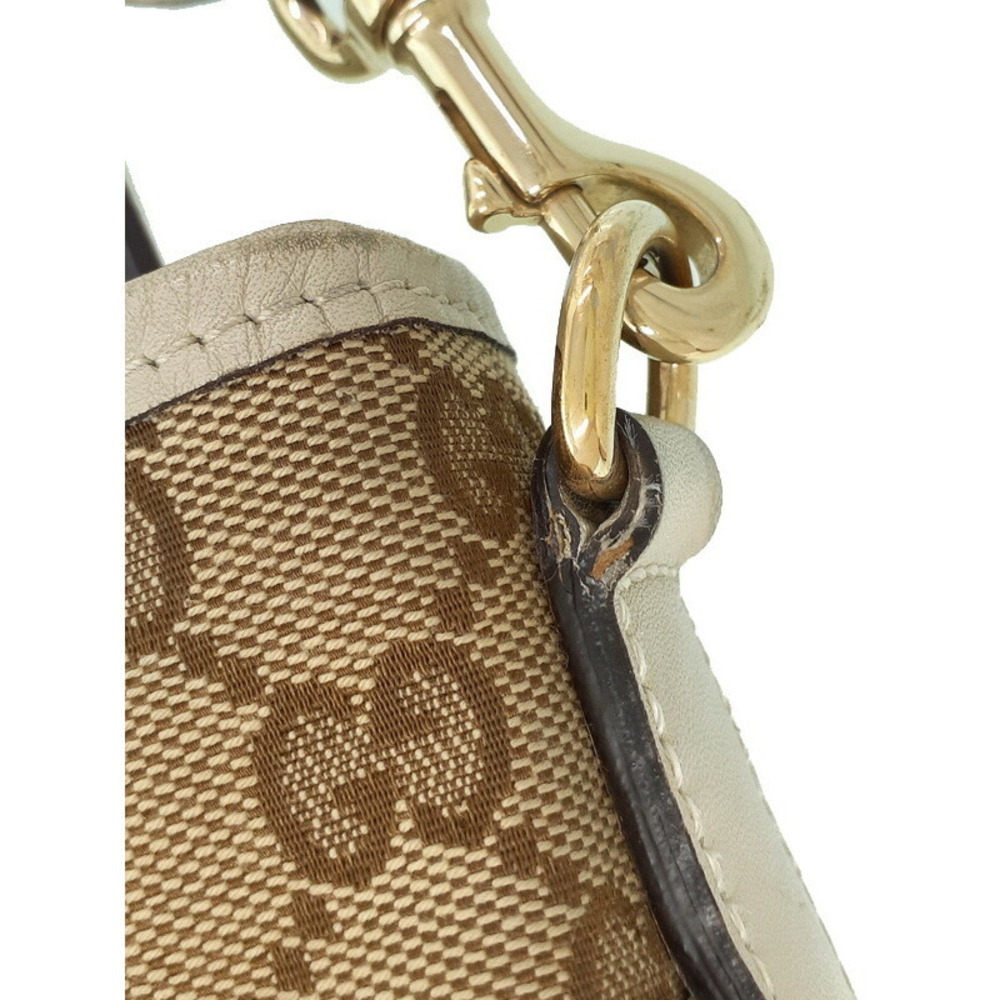 Gucci crossbody beige GG ebony bag canvas Brown - Picture 5 of 9
